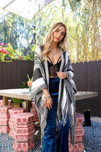 Load image into Gallery viewer, Boho Chic Frayed Edge Ruana - Starseed Holistic Healing LLC