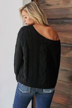 Load image into Gallery viewer, Bubblegum V-Neck Braided Knit Sweater - Starseed Holistic Healing LLC