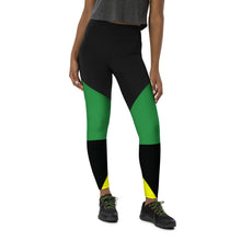 Load image into Gallery viewer, Jamaica Sports Leggings - Starseed Holistic Healing LLC