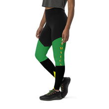 Load image into Gallery viewer, Jamaica Sports Leggings - Starseed Holistic Healing LLC