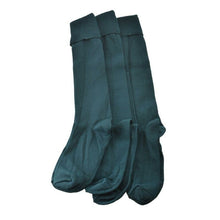 Load image into Gallery viewer, Classic Flat knit Opaque Nylon Knee High Socks 3 Pair Pack W1440 - Starseed Holistic Healing LLC