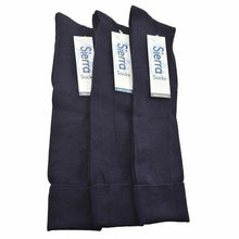 Load image into Gallery viewer, Classic Flat knit Opaque Nylon Knee High Socks 3 Pair Pack W1440 - Starseed Holistic Healing LLC