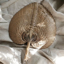 Load image into Gallery viewer, Balinese Woven Hand Fan "Ono" Toasted - Starseed Holistic Healing LLC