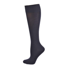Load image into Gallery viewer, Classic Flat knit Opaque Nylon Knee High Socks 3 Pair Pack W1440 - Starseed Holistic Healing LLC