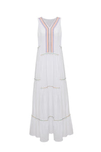 AMALFI MAXI DRESS - WHITE - Starseed Holistic Healing LLC