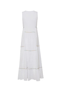 AMALFI MAXI DRESS - WHITE - Starseed Holistic Healing LLC