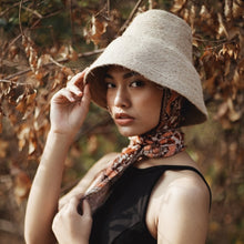 Load image into Gallery viewer, Crochet Straw Hat in Nude Beige - Starseed Holistic Healing LLC
