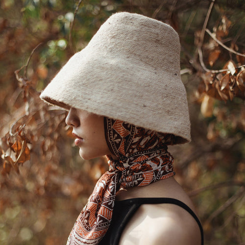 Crochet Straw Hat in Nude Beige - Starseed Holistic Healing LLC