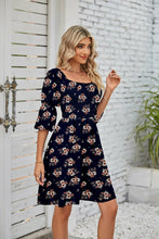 Load image into Gallery viewer, Square Neckline Puff Sleeve Backless Dress for Women. - Starseed Holistic Healing LLC
