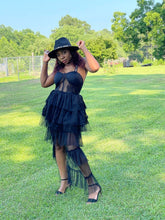 Load image into Gallery viewer, Women Elegant Lace Stitching High Waist Dress - Starseed Holistic Healing LLC
