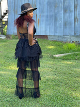 Load image into Gallery viewer, Women Elegant Lace Stitching High Waist Dress - Starseed Holistic Healing LLC
