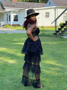 Women Elegant Lace Stitching High Waist Dress - Starseed Holistic Healing LLC