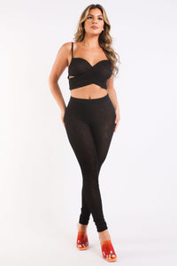 Mesh Contrast Casual Sport Set - Starseed Holistic Healing LLC