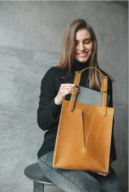 Lunch Bag for Woman, Perfect Laptop Leather Bag for Women - Starseed Holistic Healing LLC