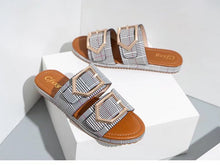 Load image into Gallery viewer, Women&#39;s Slippers One Word Big Belt Square Buckle Fashion Shoes - Starseed Holistic Healing LLC

