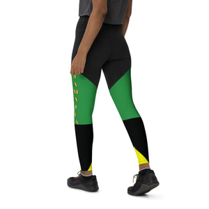 Jamaica Sports Leggings - Starseed Holistic Healing LLC