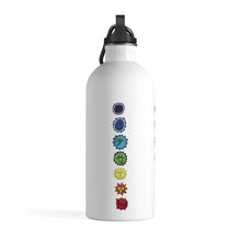 Load image into Gallery viewer, Chakra Stainless Steel Water Bottle - Starseed Holistic Healing LLC
