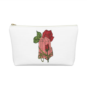 Rose Quartz Pouch w T-bottom - Starseed Holistic Healing LLC