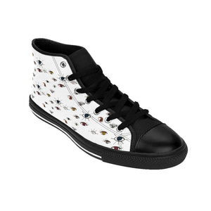 Evil Eye Women's High-top Sneakers - Starseed Holistic Healing LLC