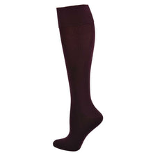 Load image into Gallery viewer, Classic Flat knit Opaque Nylon Knee High Socks 3 Pair Pack W1440 - Starseed Holistic Healing LLC
