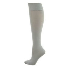 Load image into Gallery viewer, Classic Flat knit Opaque Nylon Knee High Socks 3 Pair Pack W1440 - Starseed Holistic Healing LLC
