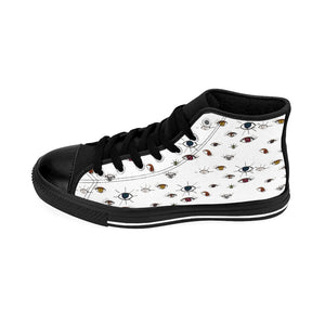 Evil Eye Women's High-top Sneakers - Starseed Holistic Healing LLC