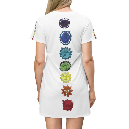 Chakra T-Shirt Dress - Starseed Holistic Healing LLC