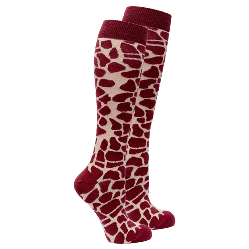 Women's Giraffe Knee High Socks - Starseed Holistic Healing LLC