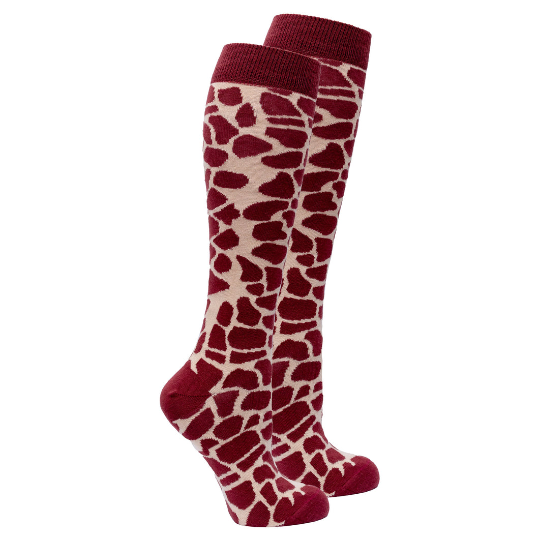 Women's Giraffe Knee High Socks - Starseed Holistic Healing LLC