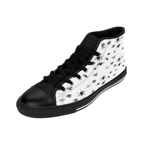 Evil Eye Women's High-top Sneakers - Starseed Holistic Healing LLC