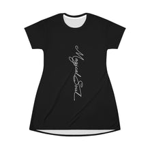 Load image into Gallery viewer, Magical Soul T-Shirt Dress Black - Starseed Holistic Healing LLC

