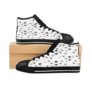 Evil Eye Women's High-top Sneakers - Starseed Holistic Healing LLC