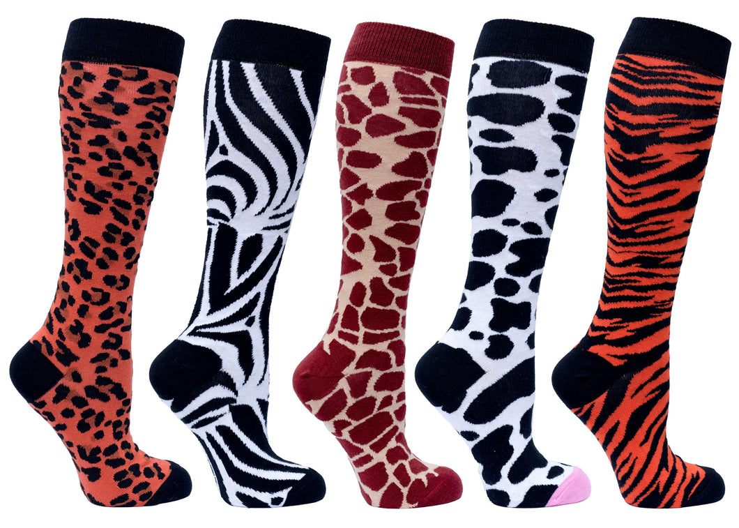 Women's Animal Kingdom Knee High Socks Set - Starseed Holistic Healing LLC