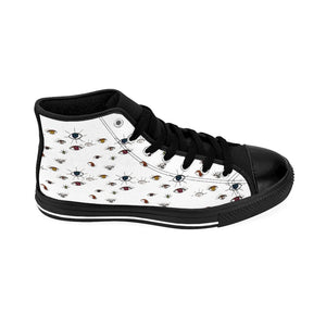 Evil Eye Women's High-top Sneakers - Starseed Holistic Healing LLC