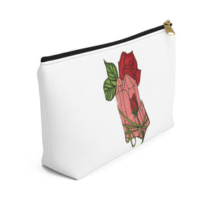 Rose Quartz Pouch w T-bottom - Starseed Holistic Healing LLC