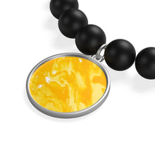 Load image into Gallery viewer, Liquid Sun Matte Onyx Bracelet - Starseed Holistic Healing LLC
