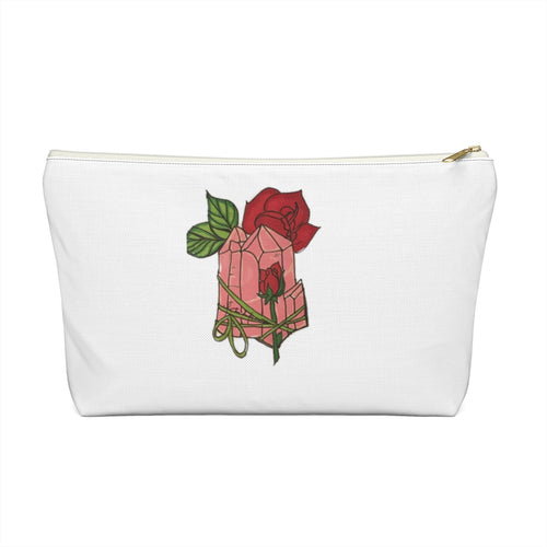 Rose Quartz Pouch w T-bottom - Starseed Holistic Healing LLC