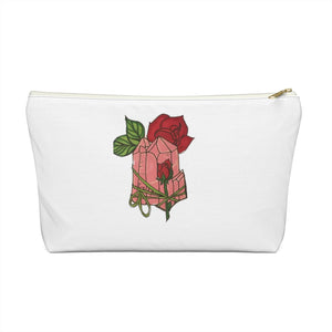 Rose Quartz Pouch w T-bottom - Starseed Holistic Healing LLC