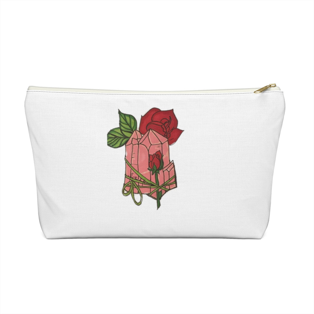 Rose Quartz Pouch w T-bottom - Starseed Holistic Healing LLC