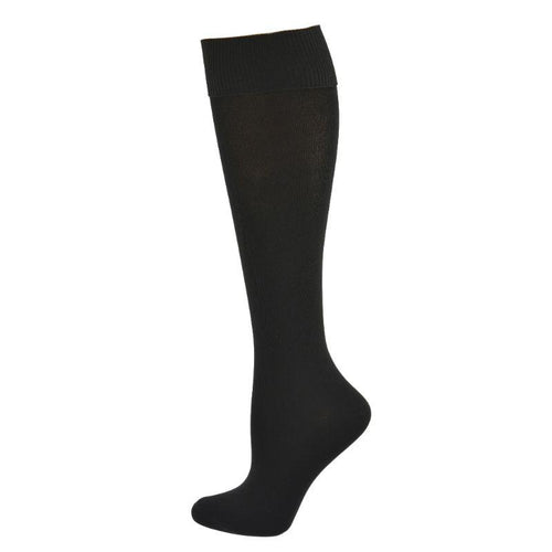 Classic Flat knit Opaque Nylon Knee High Socks 3 Pair Pack W1440 - Starseed Holistic Healing LLC