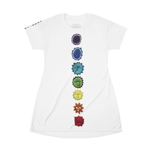 Chakra T-Shirt Dress - Starseed Holistic Healing LLC
