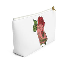 Load image into Gallery viewer, Rose Quartz Pouch w T-bottom - Starseed Holistic Healing LLC
