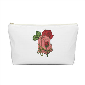 Rose Quartz Pouch w T-bottom - Starseed Holistic Healing LLC